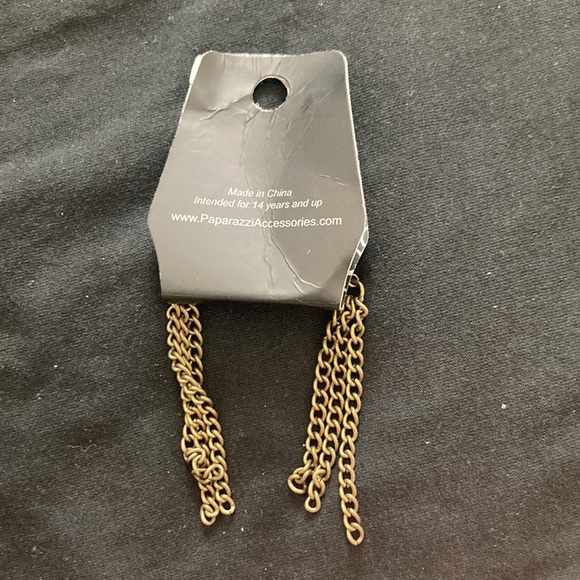 💥sold💥Paparazzi Chain earrings - Picture 4 of 4